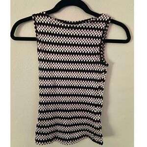 90s Vintage Squiggle Pattern Top